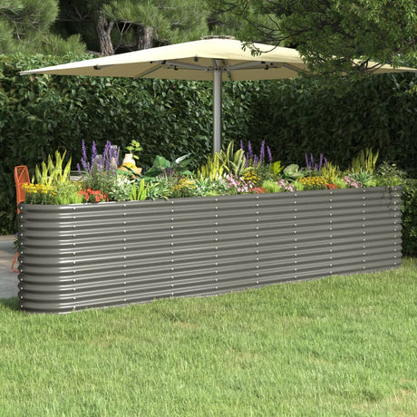 Vidaxx plantekasse 332x40x68 cm galvaniseret stålgrå