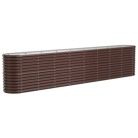 Vidaxx plantekasse 332x40x68 cm galvaniseret stål brun