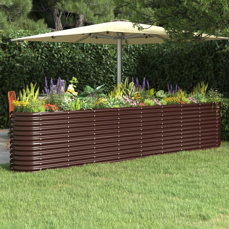 Vidaxx plantekasse 332x40x68 cm galvaniseret stål brun