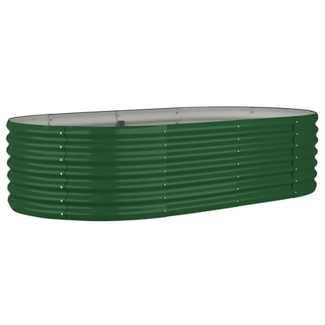 Vidaxx plantekasse 152x80x36 cm galvaniseret stålgrøn