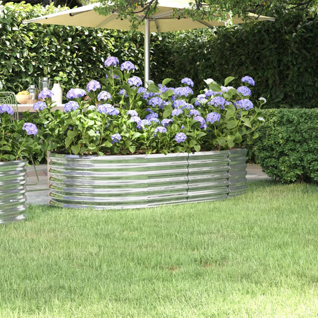Vidaxx plantekasse 152x80x36 cm galvaniseret stål sølvfarvet