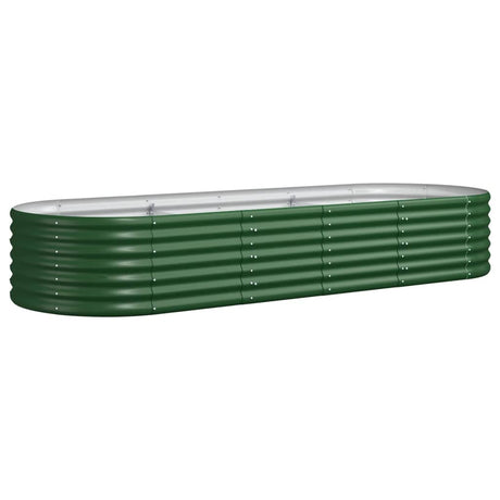 Vidaxx plantekasse 224x80x36 cm galvaniseret stålgrøn