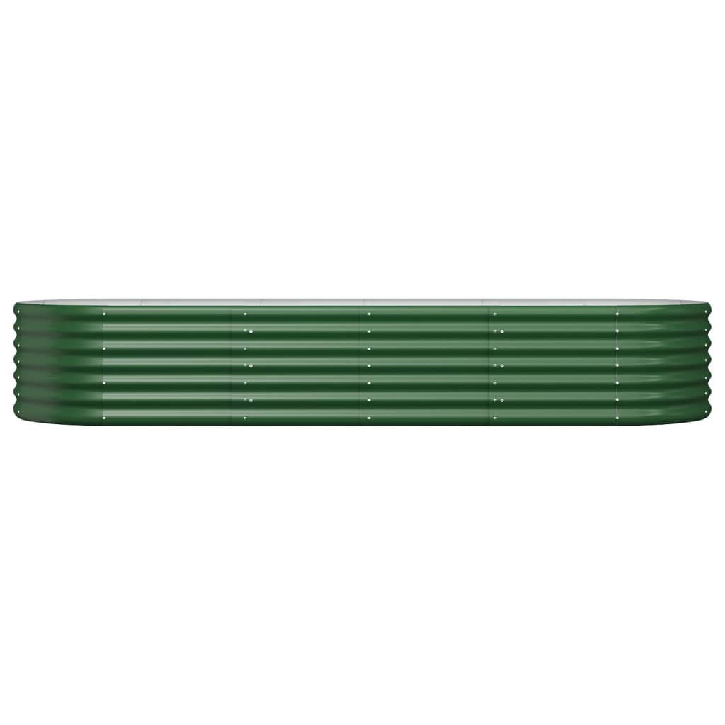 Vidaxx plantekasse 224x80x36 cm galvaniseret stålgrøn