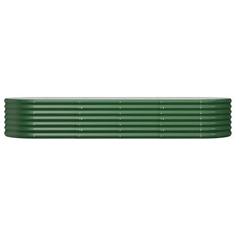 Vidaxx plantekasse 224x80x36 cm galvaniseret stålgrøn