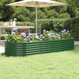 Vidaxx plantekasse 224x80x36 cm galvaniseret stålgrøn