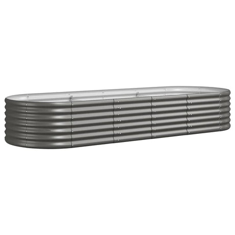 Vidaxx plantekasse 224x80x36 cm galvaniseret stålgrå
