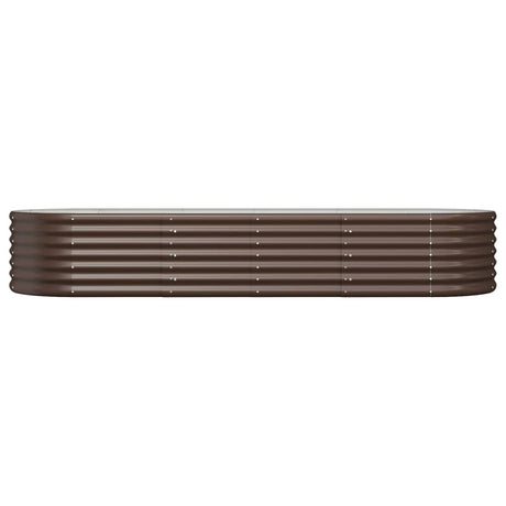 Vidaxx plantekasse 224x80x36 cm galvaniseret stål brun