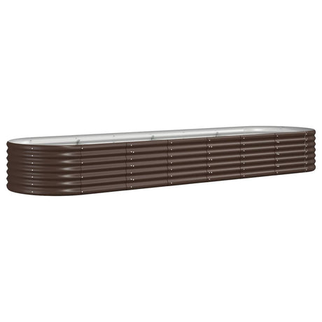 Vidaxx plantekasse 296x80x36 cm galvaniseret stål brun