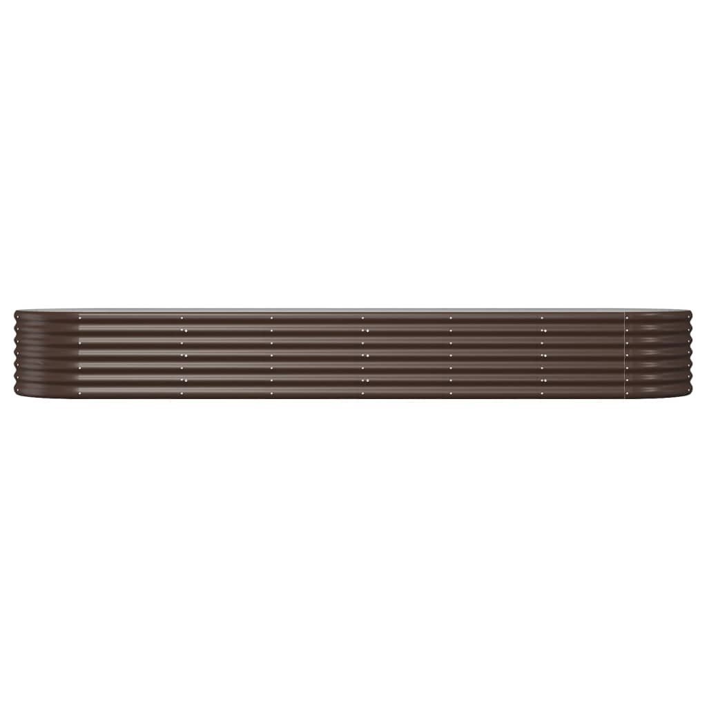 Vidaxx plantekasse 296x80x36 cm galvaniseret stål brun