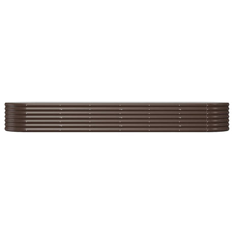 Vidaxx plantekasse 296x80x36 cm galvaniseret stål brun
