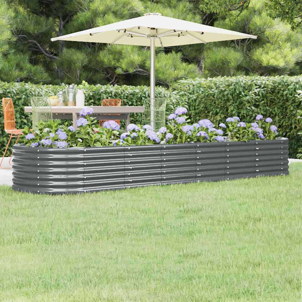 Vidaxx plantekasse 296x80x36 cm galvaniseret stål antracit