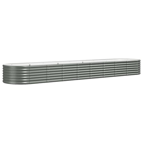 Vidaxx plantekasse 368x80x36 cm galvaniseret stålgrå