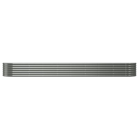 Vidaxx plantekasse 368x80x36 cm galvaniseret stålgrå