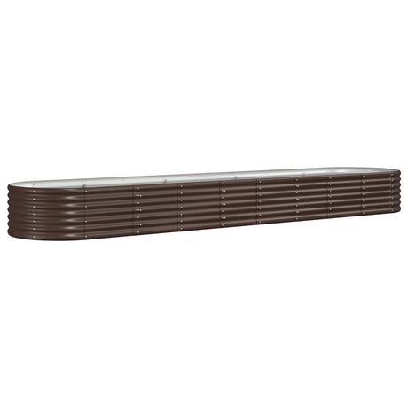 Vidaxx plantekasse 368x80x36 cm galvaniseret stål brun