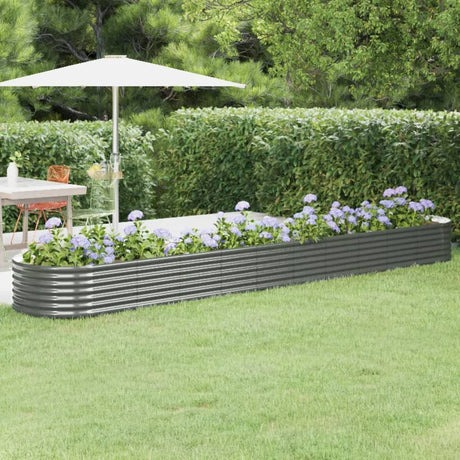 Vidaxx plantekasse 440x80x36 cm galvaniseret stålgrå