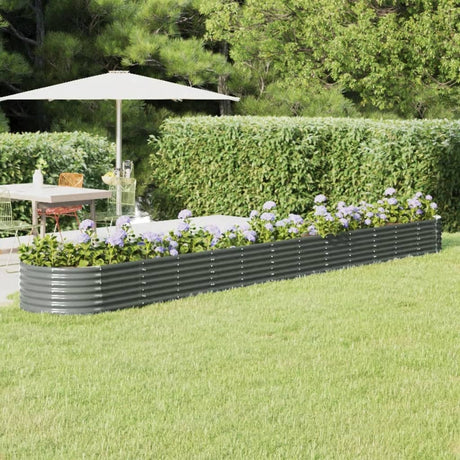 Vidaxx plantekasse 512x80x36 cm galvaniseret stålgrå