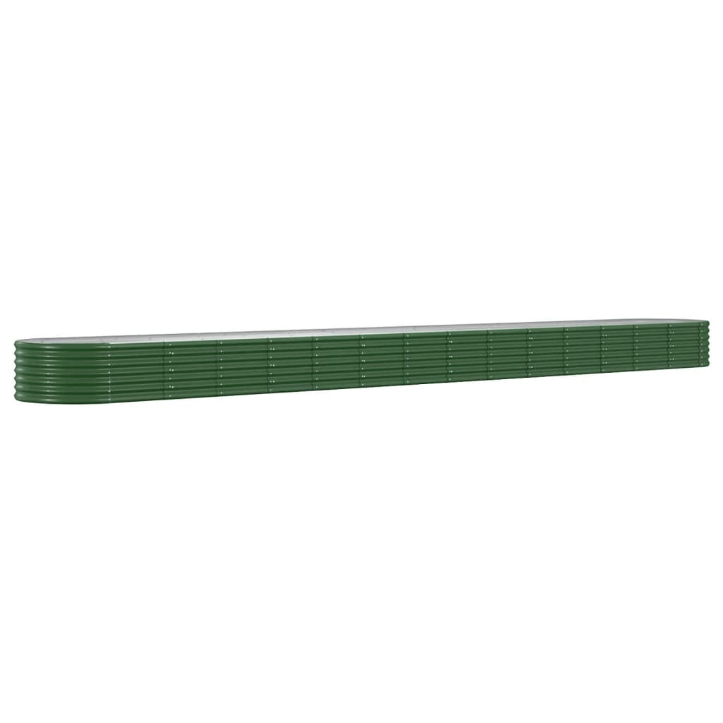 Vidaxx plantekasse 620x80x36 cm galvaniseret stålgrøn