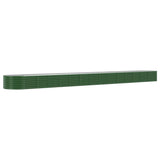 Vidaxx plantekasse 620x80x36 cm galvaniseret stålgrøn
