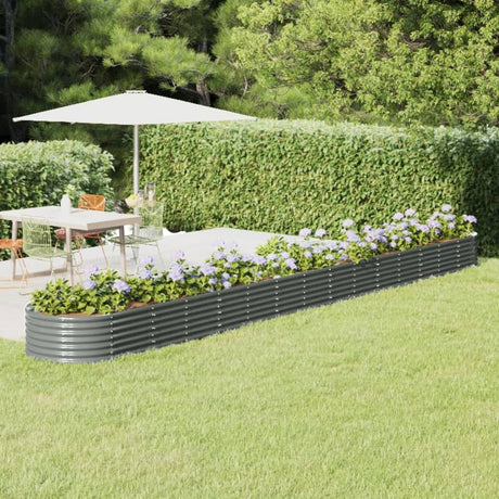 Vidaxx plantekasse 620x80x36 cm galvaniseret stålgrå