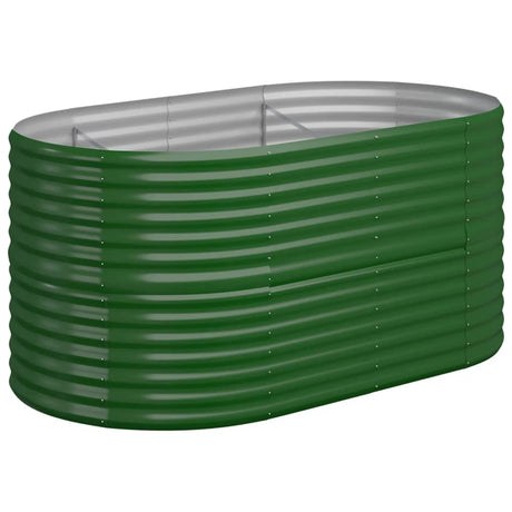 Vidaxx plantekasse 152x80x68 cm galvaniseret stålgrøn
