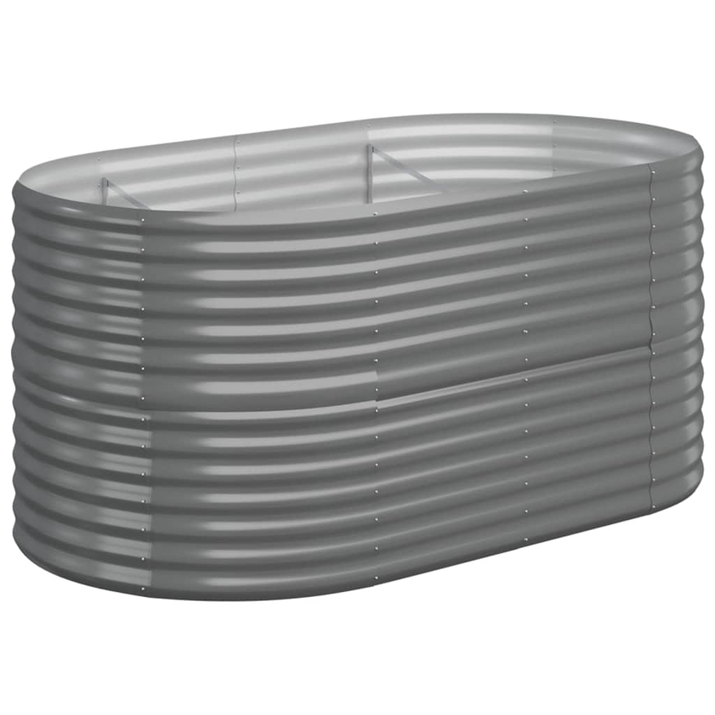 Vidaxx plantekasse 152x80x68 cm galvaniseret stålgrå