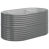 Vidaxx plantekasse 152x80x68 cm galvaniseret stålgrå