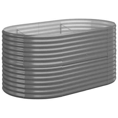 Vidaxx plantekasse 152x80x68 cm galvaniseret stålgrå