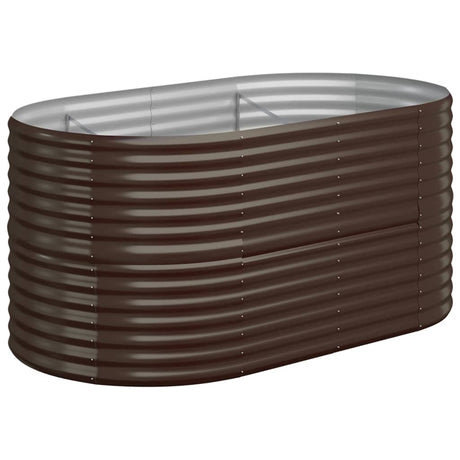 Vidaxx plantekasse 152x80x68 cm galvaniseret stål brun