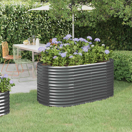 Vidaxx plantekasse 152x80x68 cm galvaniseret stål antracit