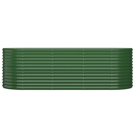 Vidaxx plantekasse 224x80x68 cm galvaniseret stålgrøn