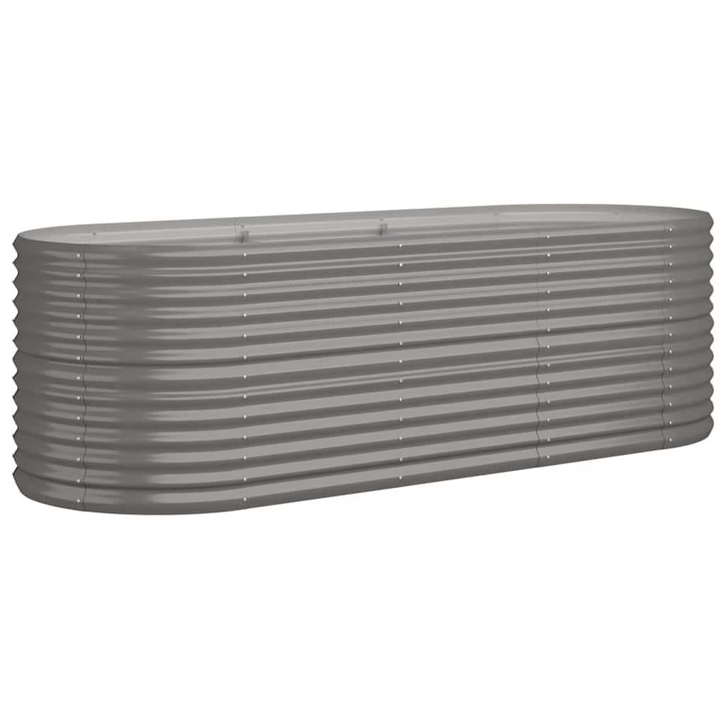Vidaxx plantekasse 224x80x68 cm galvaniseret stålgrå
