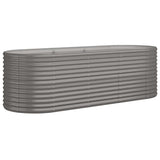 Vidaxx plantekasse 224x80x68 cm galvaniseret stålgrå