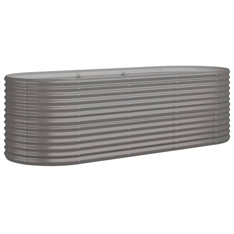 Vidaxx plantekasse 224x80x68 cm galvaniseret stålgrå