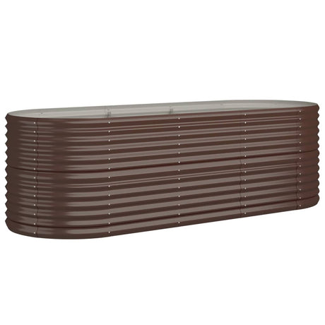 Vidaxx plantekasse 224x80x68 cm galvaniseret stål brun