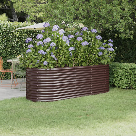 Vidaxx plantekasse 224x80x68 cm galvaniseret stål brun