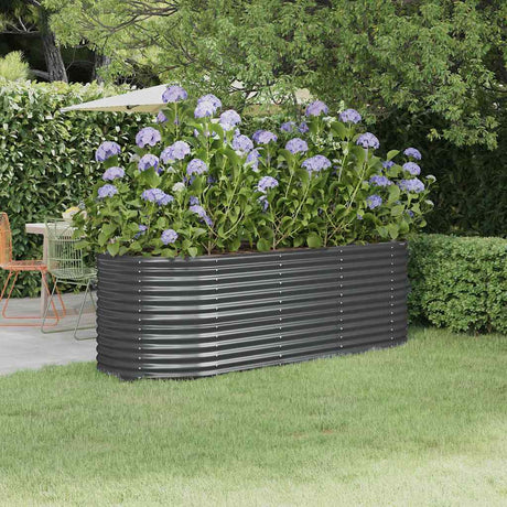 Vidaxx plantekasse 224x80x68 cm galvaniseret stål antracit