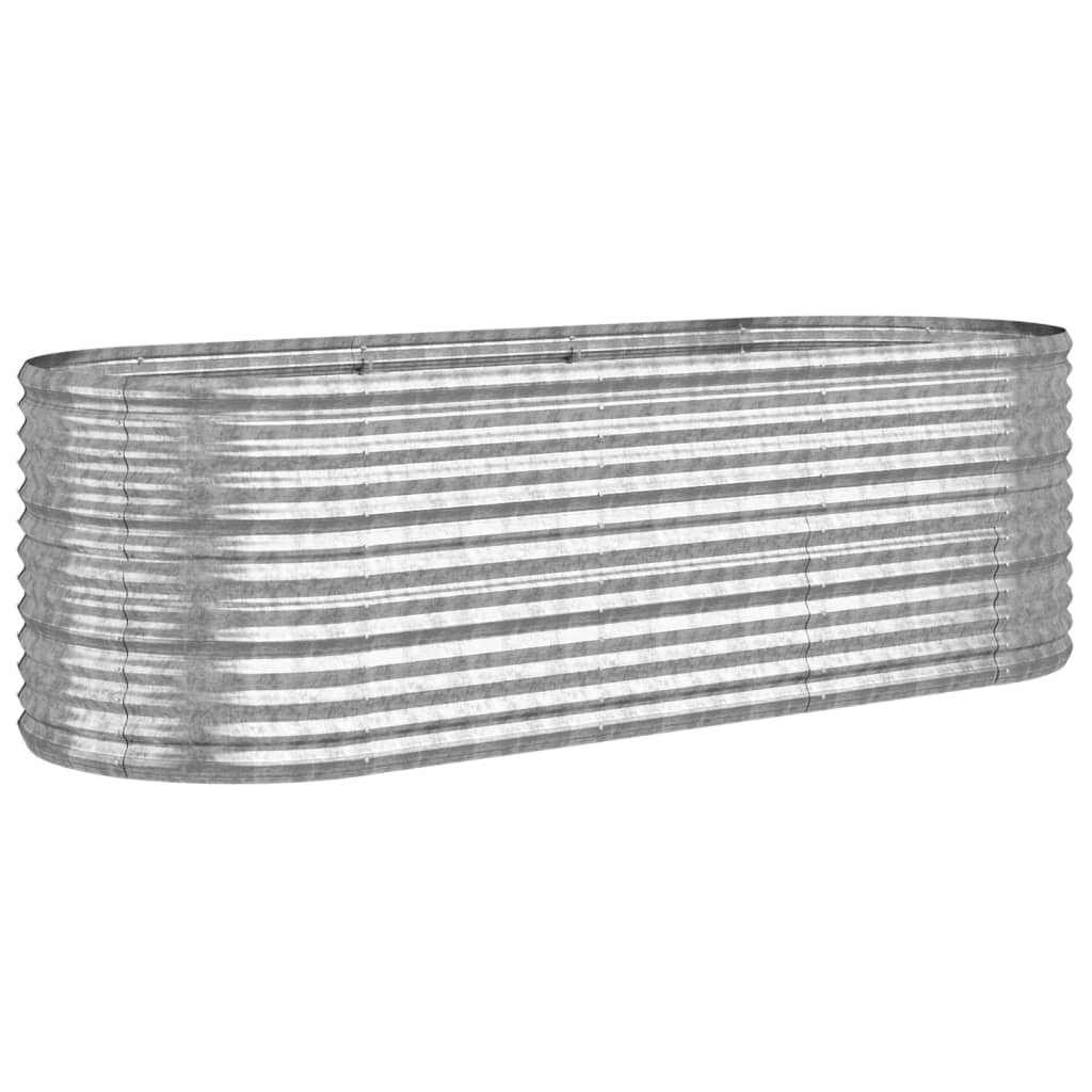 Vidaxx plantekasse 224x80x68 cm galvaniseret stål sølvfarvet