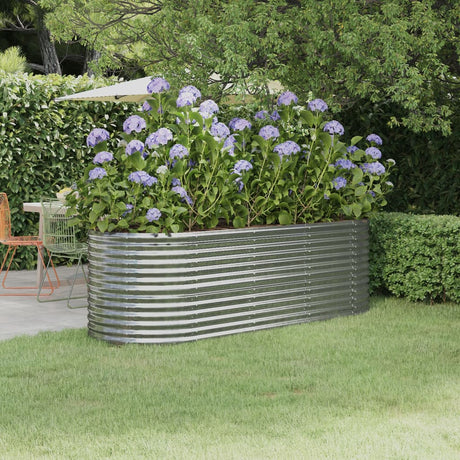 Vidaxx plantekasse 224x80x68 cm galvaniseret stål sølvfarvet