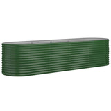 Vidaxx plantekasse 296x80x68 cm galvaniseret stålgrøn