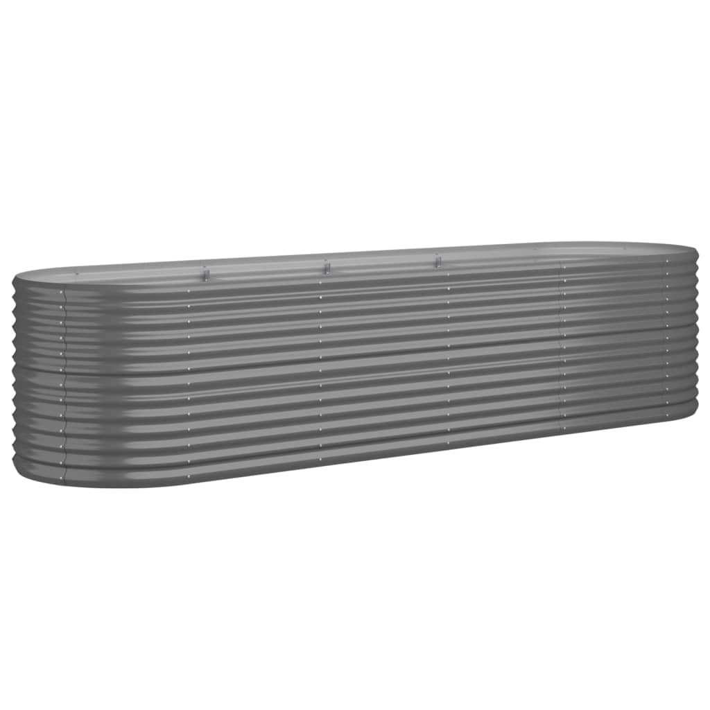 Vidaxx plantekasse 296x80x68 cm galvaniseret stålgrå