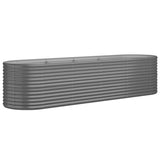 Vidaxx plantekasse 296x80x68 cm galvaniseret stålgrå