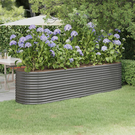 Vidaxx plantekasse 296x80x68 cm galvaniseret stålgrå