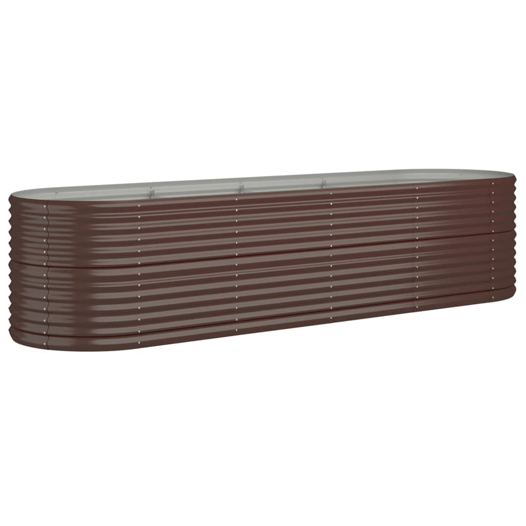 Vidaxx plantekasse 296x80x68 cm galvaniseret stål brun