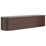 Vidaxx plantekasse 296x80x68 cm galvaniseret stål brun