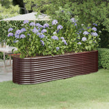 Vidaxx plantekasse 296x80x68 cm galvaniseret stål brun