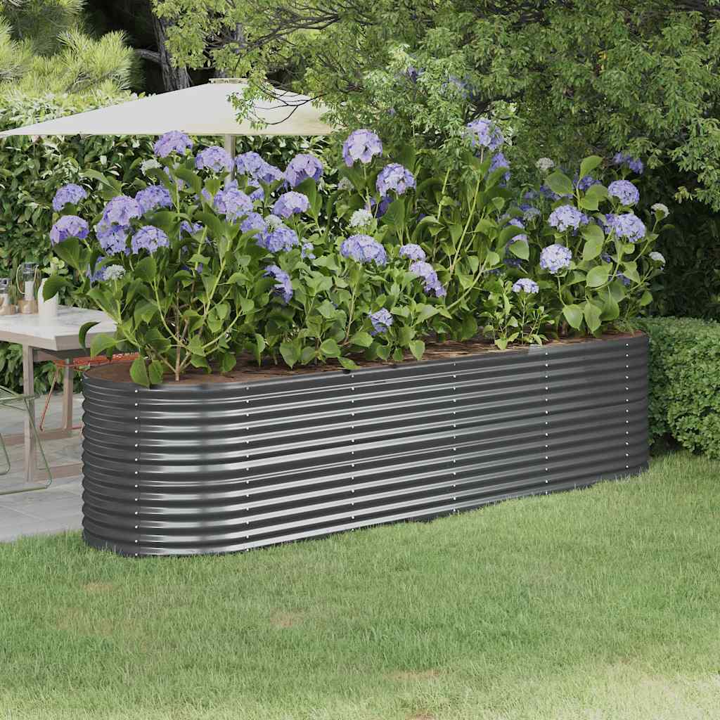 Vidaxx plantekasse 296x80x68 cm galvaniseret stål antracit