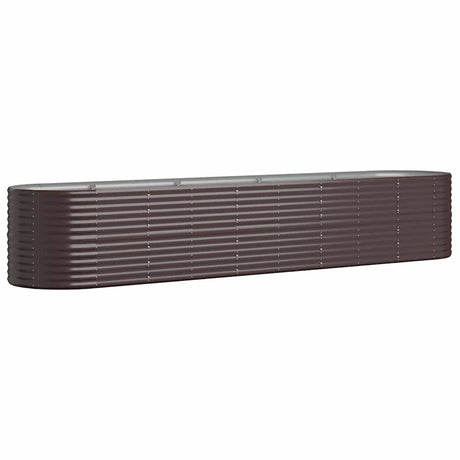 Vidaxx plantekasse 368x80x68 cm galvaniseret stål brun