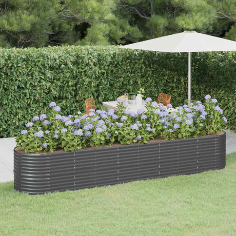 Vidaxx plantekasse 368x80x68 cm galvaniseret stål antracit