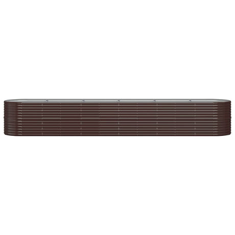 Vidaxx plantekasse 440x80x68 cm galvaniseret stål brun