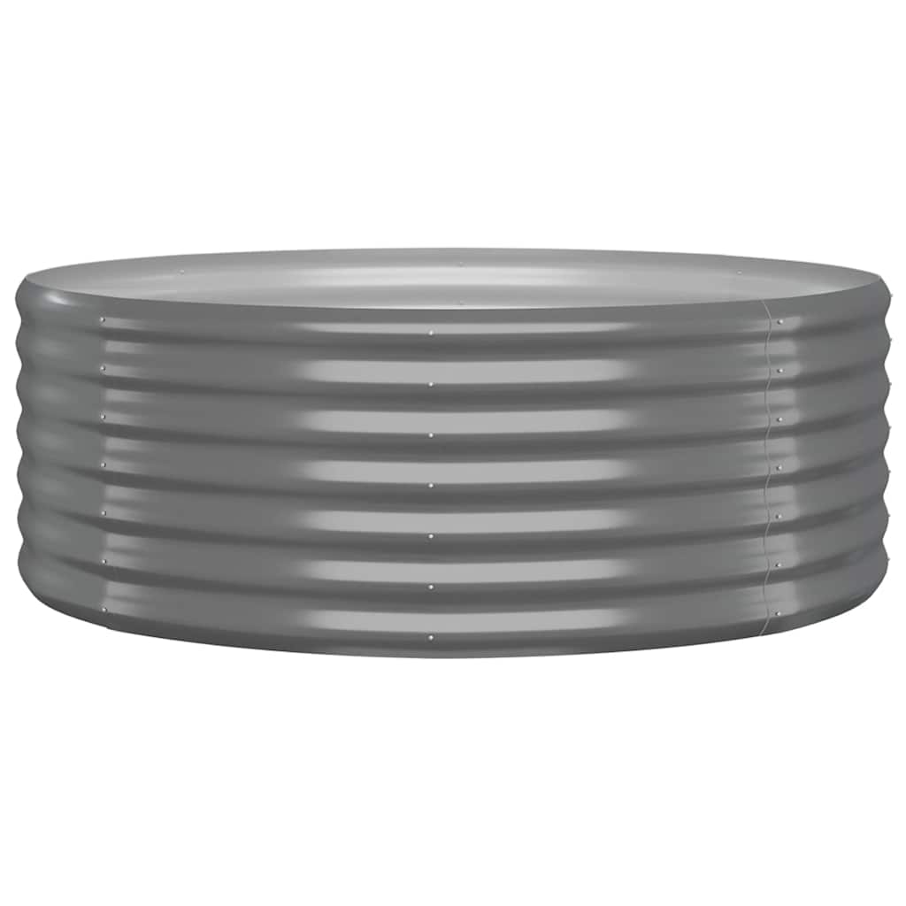 Vidaxl Planning Box 100x100x36 cm galvaniseret stålgrå